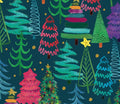 Doodle Tree Jubilee Christmas Cotton Fabric 100% Cotton-