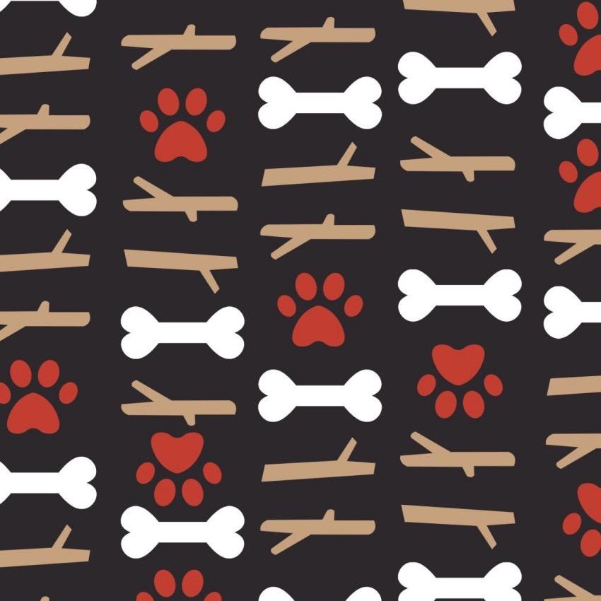 Fetch Me Some Love 100% Cotton fabric-Continuous cuts- dog fabric