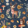 Winter Forest Buddies Woodland Wonders Cotton fabric- - 100% Cotton - Continuous cuts- Deer