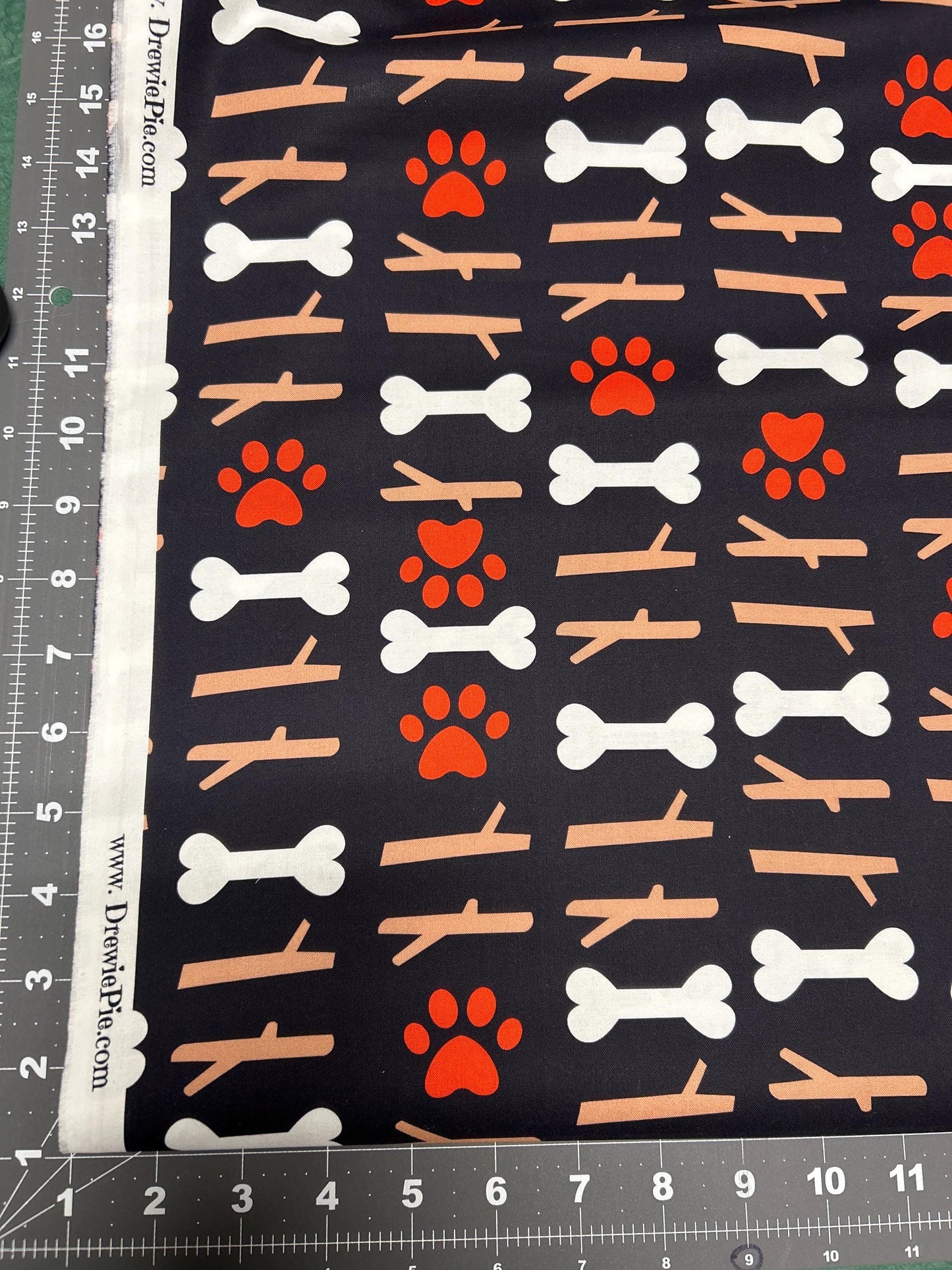 Fetch Me Some Love 100% Cotton fabric-Continuous cuts- dog fabric