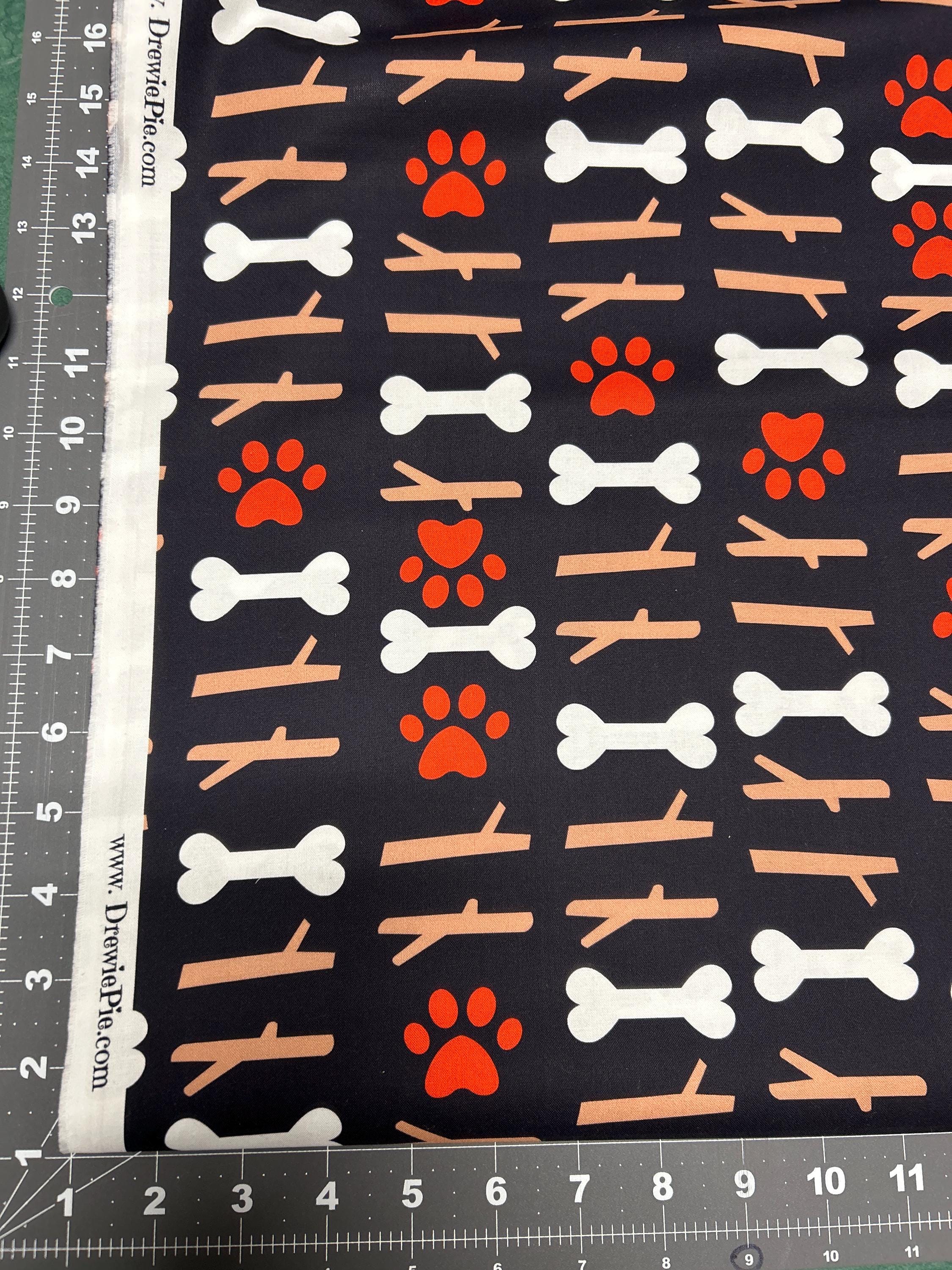 Fetch Me Some Love 100% Cotton fabric-Continuous cuts- dog fabric