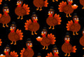 Gobble Gobble Turkey fabric - Thanksgiving- fall- autumn- 100% Cotton - Continuous Cuts - Drewie Pie Fabrics