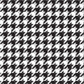 KITTY HOUNDSTOOTH Black and white Cotton fabric 100% Cotton - Continuous Cuts TT Cat CD2573