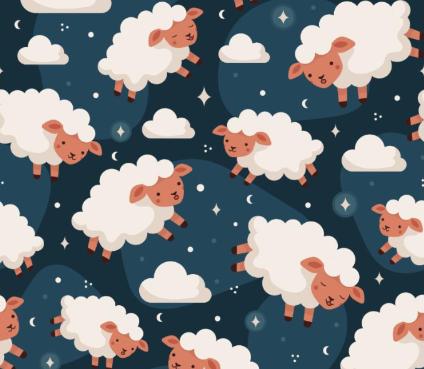 Lamby the Lamb Cute Nursery Cotton Fabric- 100% Cotton