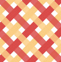 Red Honey Bias Plaid Cotton fabric- 100% Cotton - Continuous Cuts