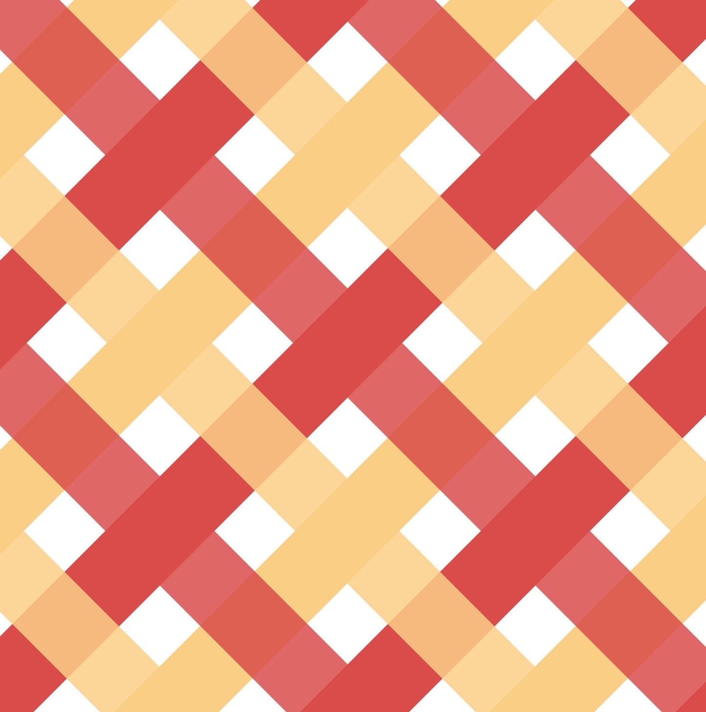 Red Honey Bias Plaid Cotton fabric-  100% Cotton - Continuous Cuts