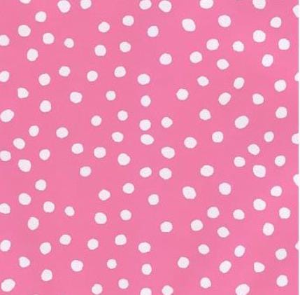 Irregular Dots Cotton Fabric -Rose Pink 100% Cotton Blender