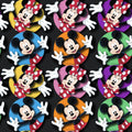 Mickey Disney Cotton Fabric - 100% Cotton - Continuous Cuts Licensed Fabric