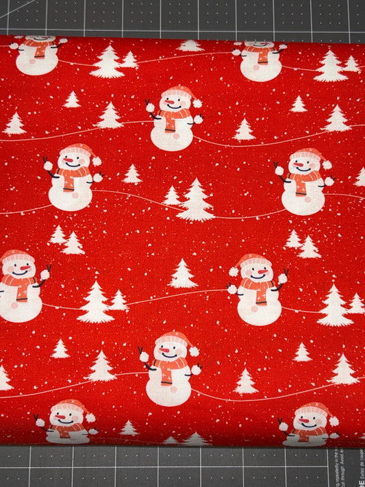Snowball Shenanigans Christmas Cotton Fabric - 100% Cotton