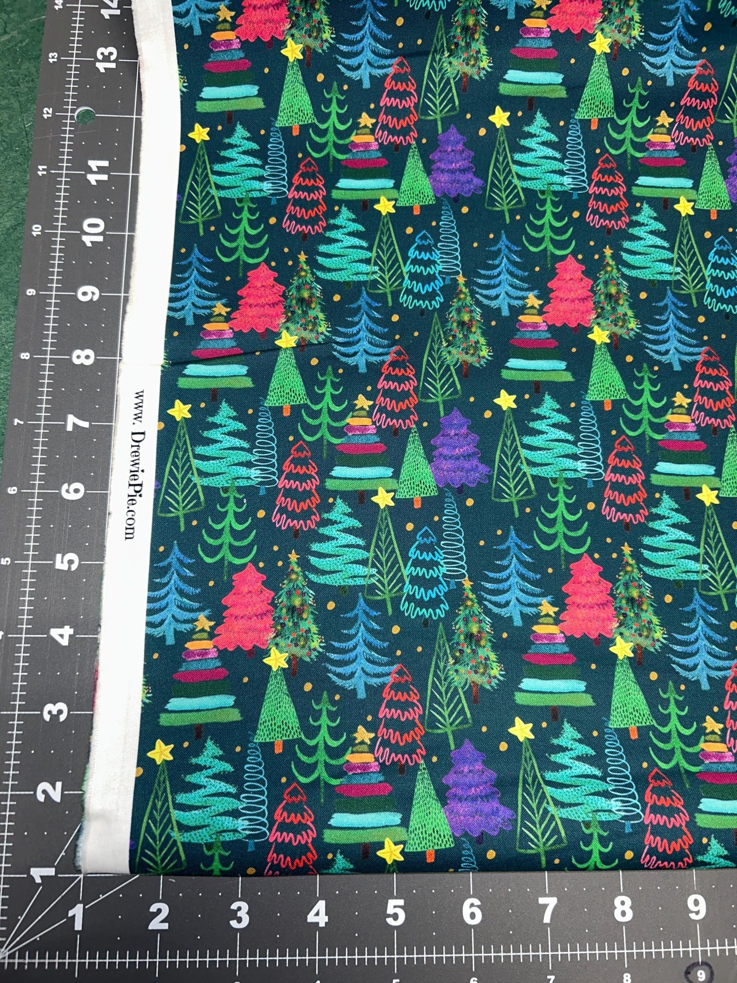 Doodle Tree Jubilee Christmas Cotton Fabric 100% Cotton-