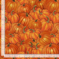 Packed Metallic Pumpkin Patch 100% Cotton Fabric - Timeless Treasures CM3643