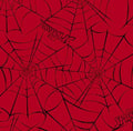 Spiderman Red Web Fabric - 100% Cotton -continuous cuts