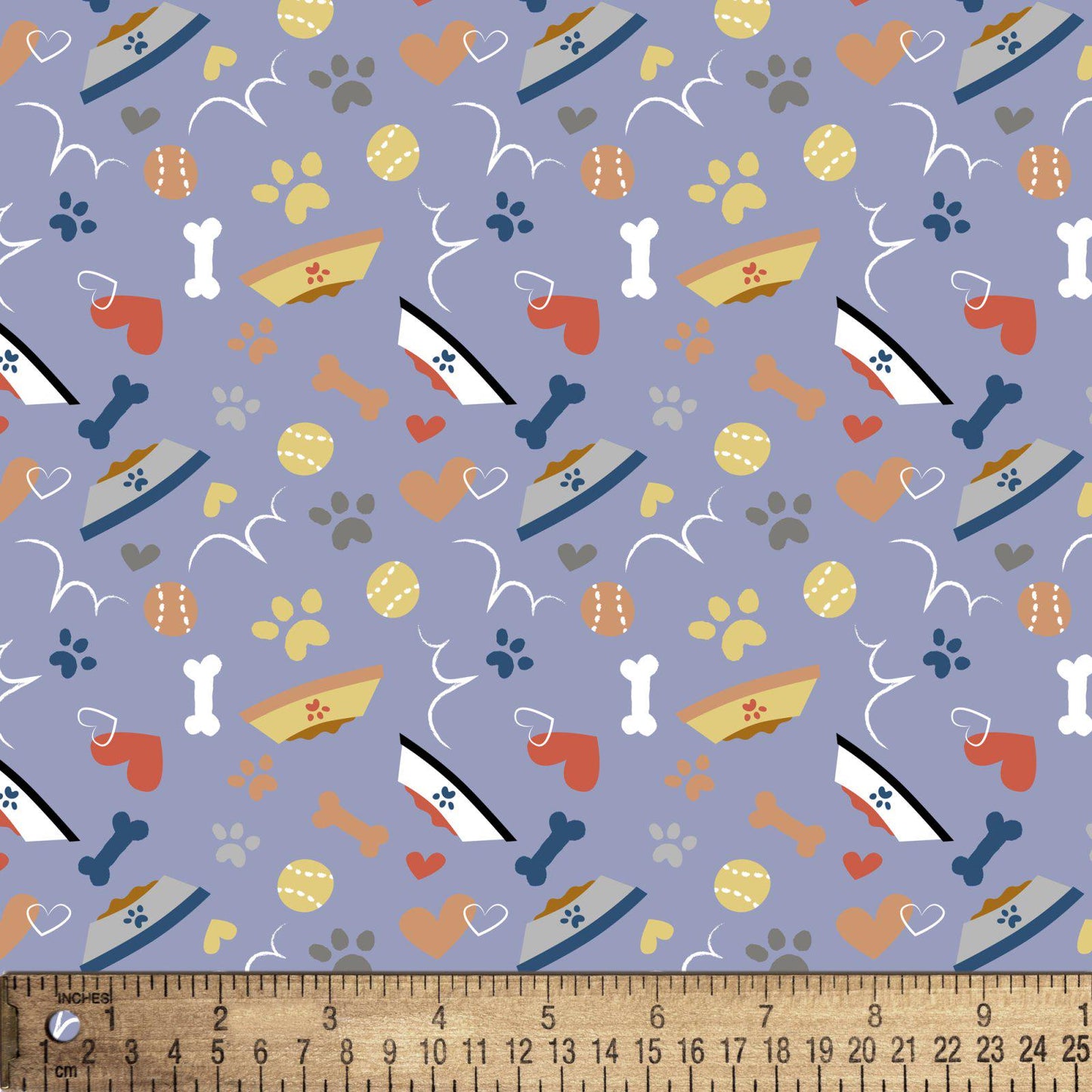 Good Puppy Love 100% Cotton fabric-Continuous cuts- David Textiles