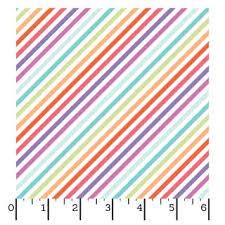 Sweet Shoppe Bias Stripe Christmas Cotton fabric-   Fat Quarters - By the 1/2 Yard- 100% Cotton - Continuous Cuts  MAS11030-Z
