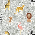 Wild Safari 24193 Fabric - 100% Cotton - Continuous cuts