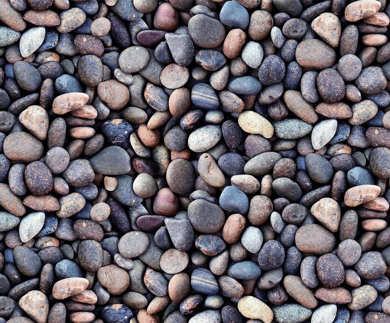 Landscape Medley - Blue Stones fabric  100% Cotton -ES-Landscape Medley 684 Blue - Stones