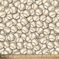 All Star Sports Cotton DT-4634-6C-1 Multi - Vintage Baseballs 100% Cotton Fabric - David Textiles