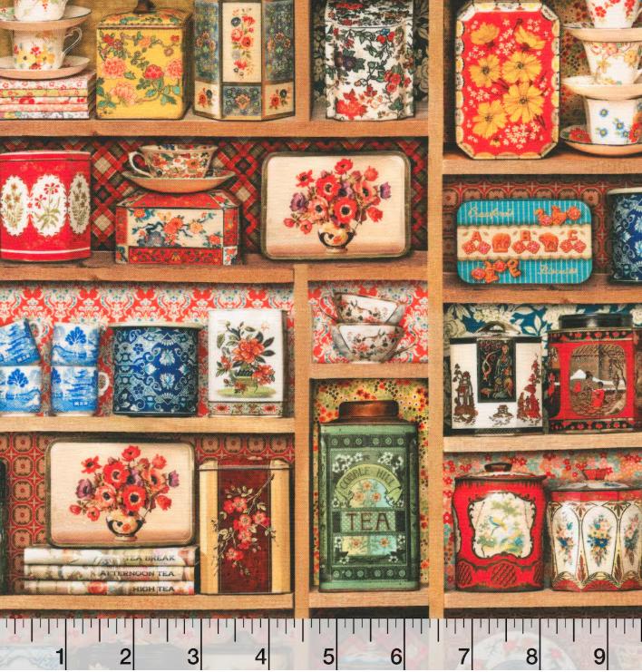 Robert Kaufman Antique Shelf Cotton Fabric - 100% Cotton