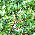 Green Tree Branches Christmas Cotton Fabric Cotton Fabric- 100% Cotton -