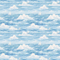 Watercolor Sailing 100% Cotton Fabric - Continous Cuts - Drewie Pie Fabrics
