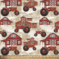 Farm Tractors by David Textiles - Fabric - 100% Cotton - DT-Potpourri of Novelty DX-4068-4C-1 Farm Tractors