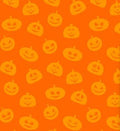 Pumpkins on Orange Halloween 100% Cotton Fabric - Drewie Pie Fabrics