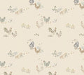 Subtle Chickens Cotton fabric- Continuous cuts- 100% Cotton- Drewie Pie Fabrics