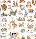 Together is Better - Fabric - 100% Cotton - Animals - Cute