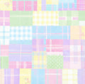 Pastel Easter Patchwork Cotton Fabric - 100% Cotton- Continuous Cuts