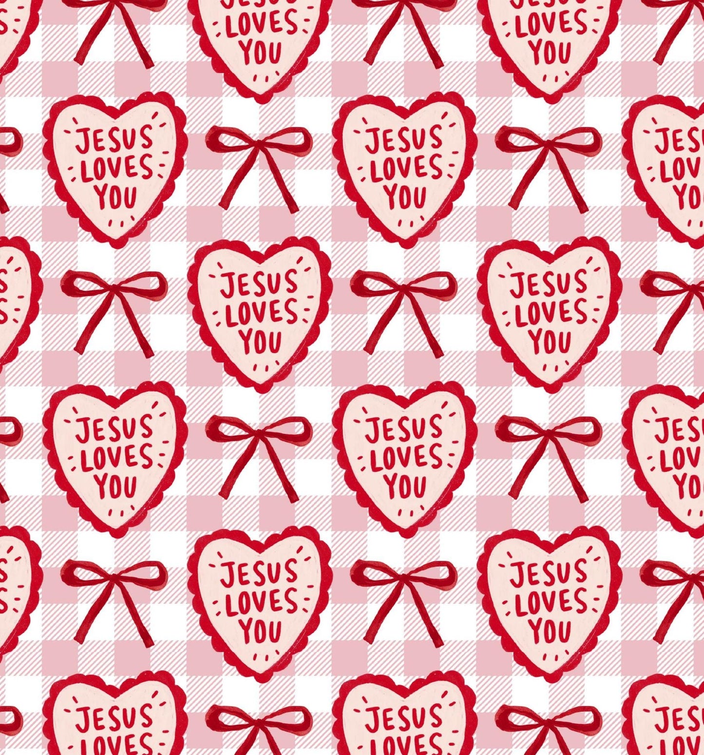 Jesus Loves You Cotton Fabric -100% Cotton - continuous cuts - Drewie Pie Fabrics