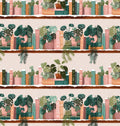 Plans and Books on Bookshelves 100% Cotton Fabric - Continuous Cuts - Drewie Pie Fabrics