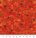 Glitter Accent Halloween Orange Fabric - Cotton Halloween Fabric - 100% Cotton - Continuous cuts -Fabric Traditions