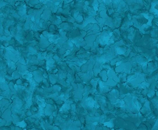 Dark Teal Blended Cotton Fabric - 100% Cotton - Blender