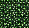 St. Patrick’s Day Plaid- Shamrocks Cotton fabric - 100% Cotton - continuous cuts - Timeless Treasures - Fast shipping