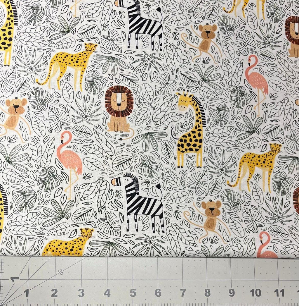 Wild Safari 24193 Fabric - 100% Cotton - Continuous cuts