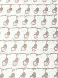 Vintage Monkey Nursery Print cotton fabric - 100% Cotton -