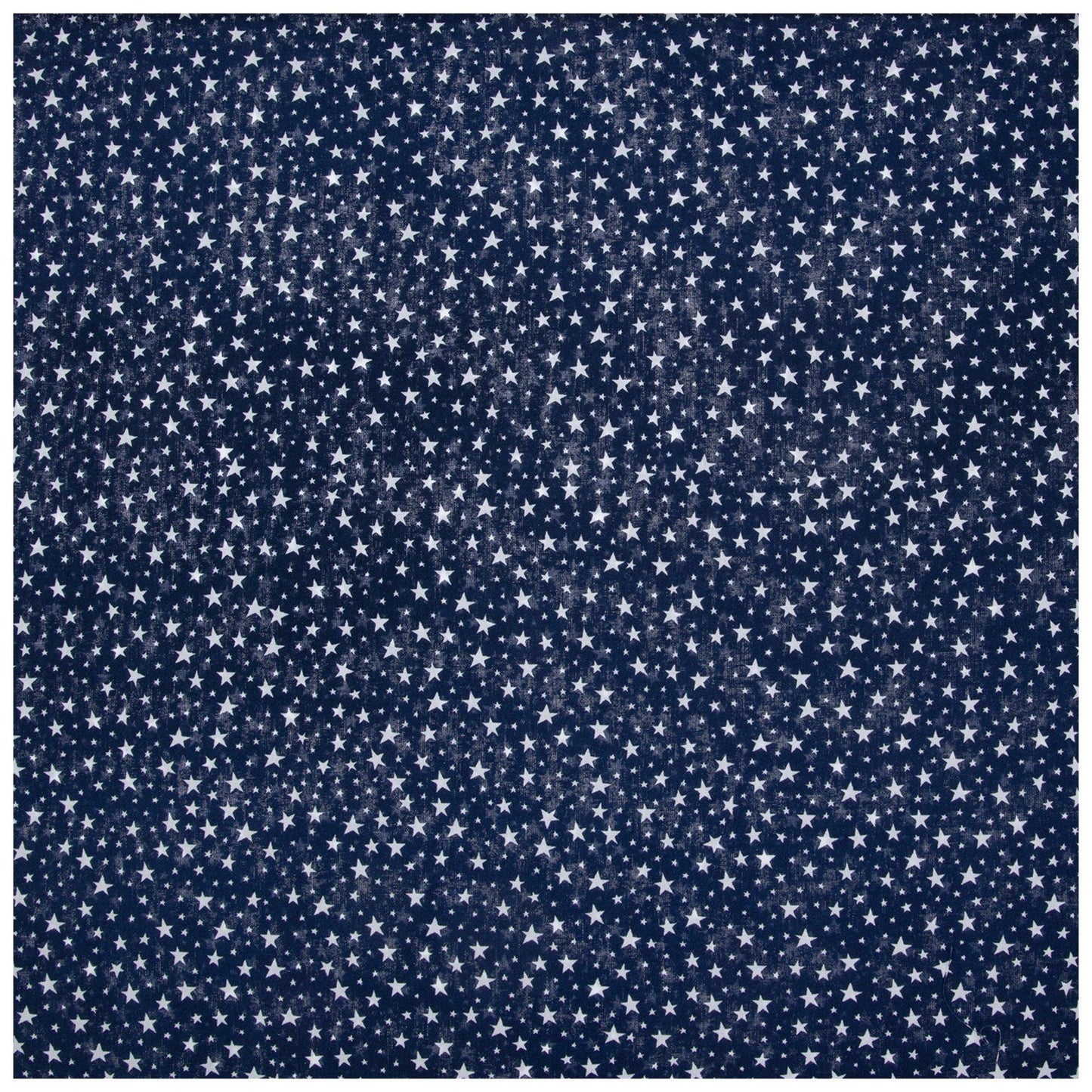 Multi Stars Navy Cotton fabric - 100% Cotton - continuous cuts