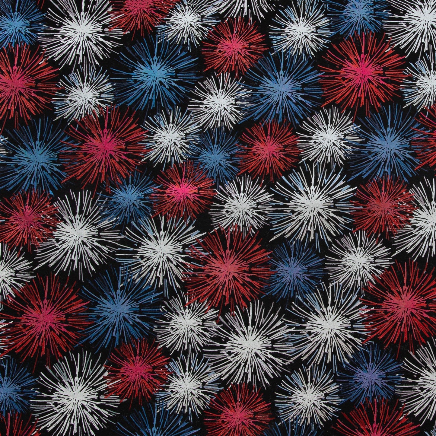 Metallic Fireworks Cotton fabric - 100% Cotton - continuous cuts - Drewie Pie Fabrics