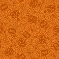 Spooky Pumpkins Orange Halloween Fabric - 100% Cotton - Continuous cuts Pumpkin Grove Spooky Pumpkins - Orange MAS11182-O