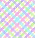 Easter Bias Plaid Cotton fabric- 100% Cotton- Continuous Cuts