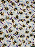Vintage Jasmine from Aladdin Jersey Knit Fabric- Jersey Knit material - continuous cuts - Licensed Fabric