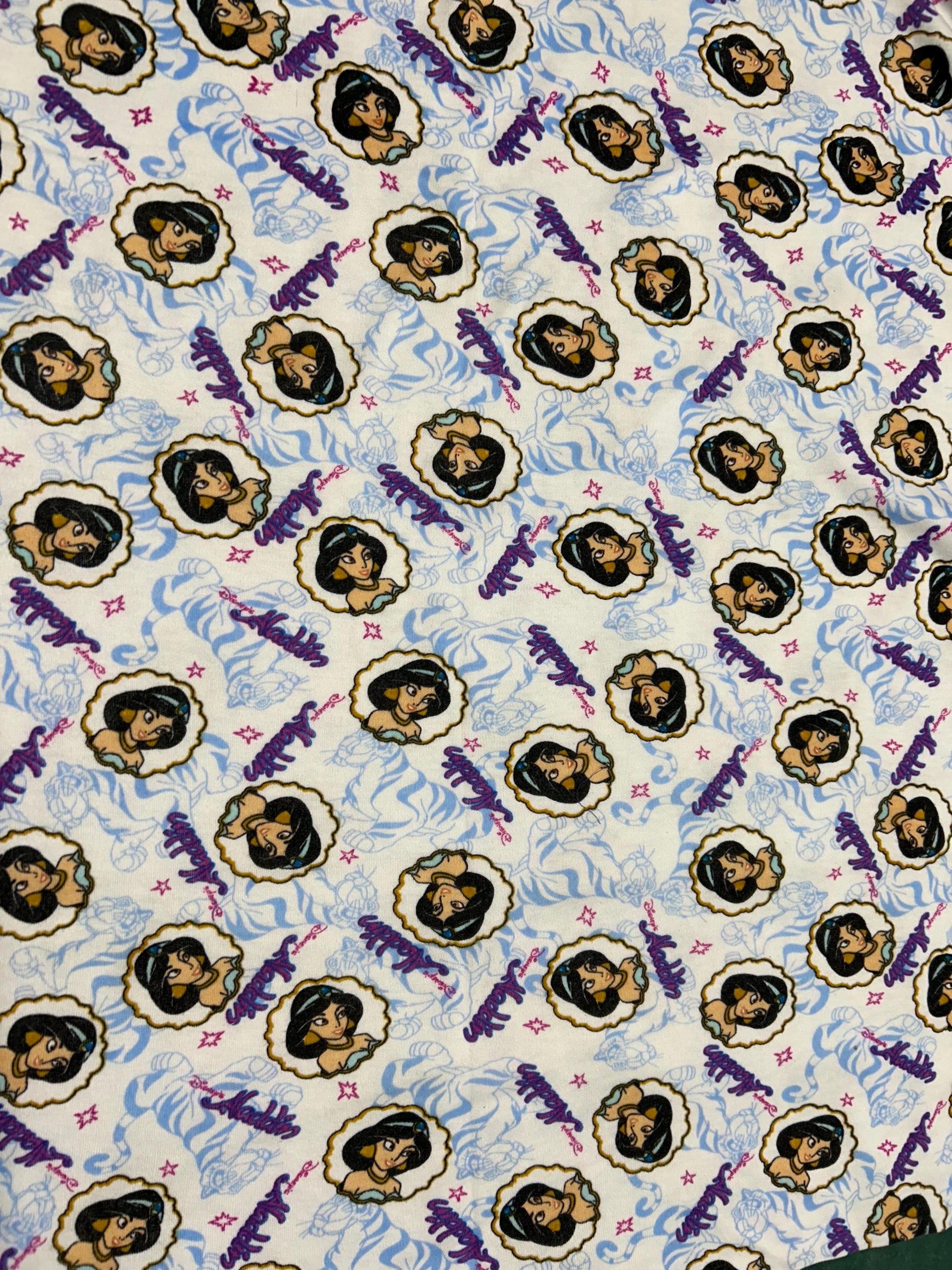 Vintage Jasmine from Aladdin Jersey Knit Fabric- Jersey Knit material - continuous cuts - Licensed Fabric