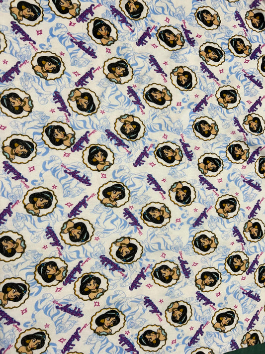 Vintage Jasmine from Aladdin Jersey Knit Fabric- Jersey Knit material - continuous cuts - Licensed Fabric