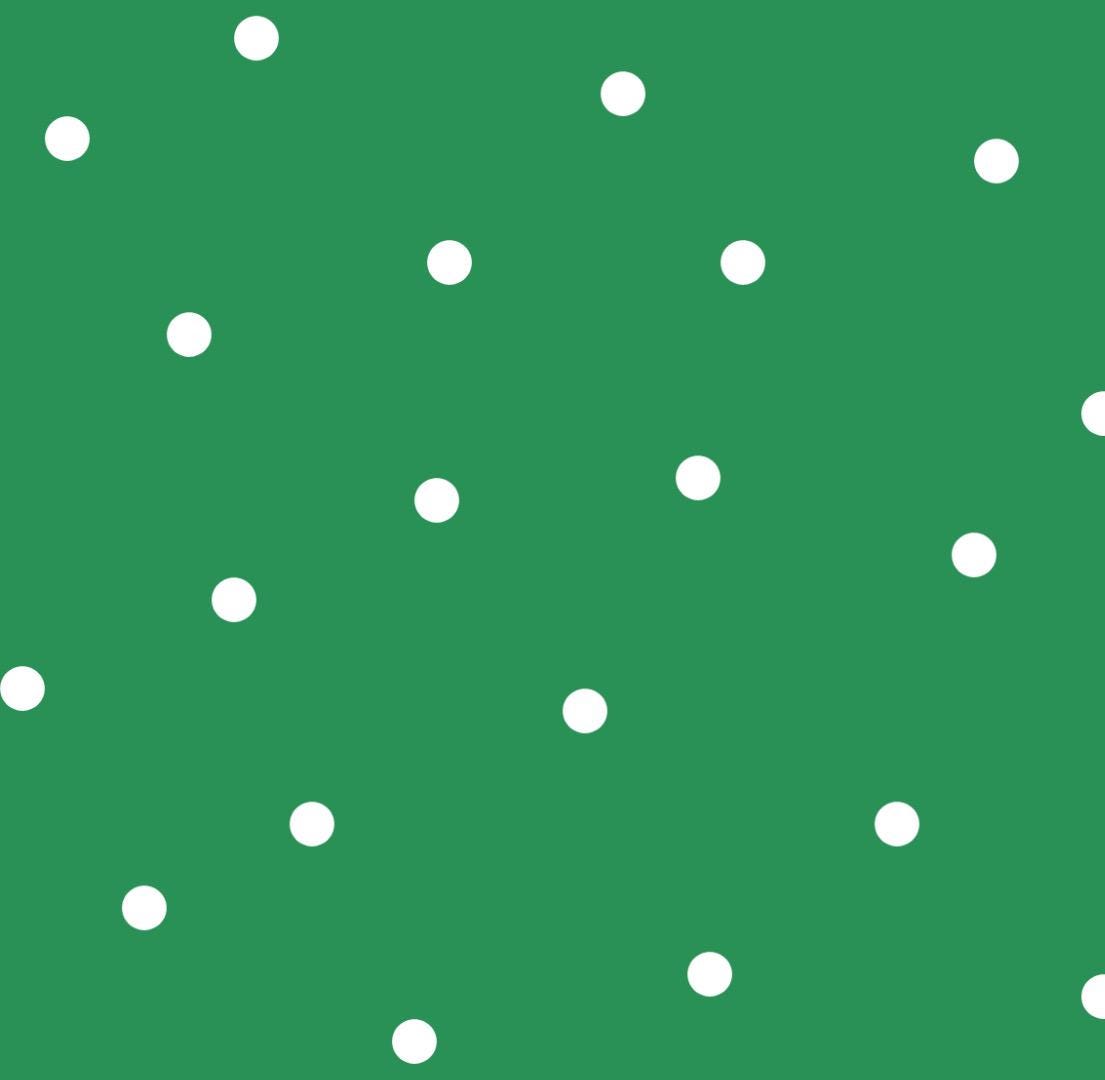 Dotted Fabric - White dots on Green - 100% Cotton -Drewie Pie Fabrics -  Blender Christmas Cakes Coordinate