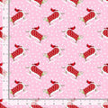 DS-Catmas Carols - Stella DPJ3558 Pink - Winterland Wonderland Christmas Fabric - 100% Cotton-