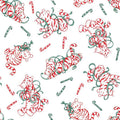 Christmas Winnie the Pooh Bear Peppermint Tiggers Fabric 100% Cotton - Licensed Fabric Christmas at Pooh Corner