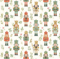 Watercolor Nutcracker Fabric- 100% Cotton - Drewie Pie Fabrics