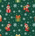 Elf Christmas Fabric - 100% Cotton - continuous Cuts - By Drewie Pie Fabrics